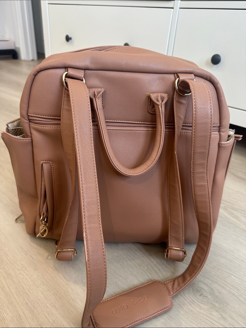 Ayia & Co The Ayla Tan Diaper Bag - Picture 4 of 12
